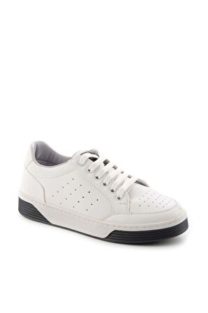 Bambi Beyaz Siyah  Kadın Sneaker K01763728509