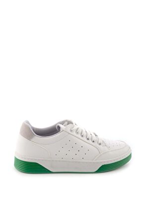 Bambi Beyaz Gri Süet  Kadın Sneaker K01763728509