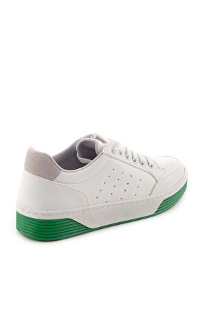 Bambi Beyaz Gri Süet  Kadın Sneaker K01763728509