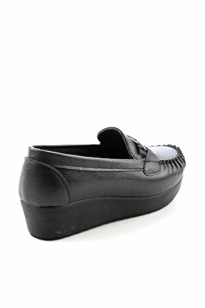 Bambi Siyah  Kadın Loafer Ayakkabi K01797002109