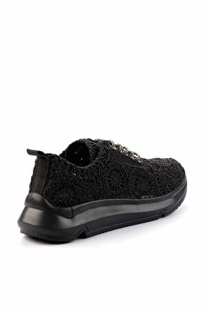 Siyah Örgü  Kadın Casual Ayakkabı K01792015316