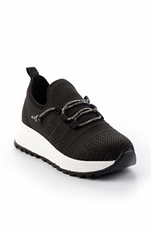 Siyah Triko  Kadın Sneaker K01792050082