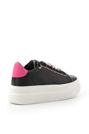Siyah Pembe  Kadın Sneaker K01791070809