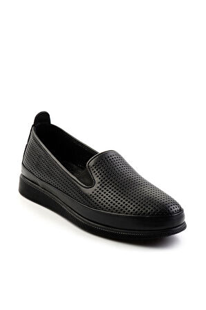 Siyah Leather Kadın Casual Ayakkabı K01809111103