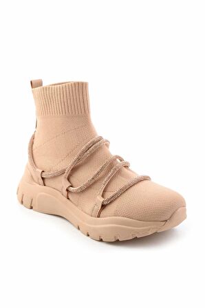 Bambi Nude Triko  Kadın Sneaker K01813020482