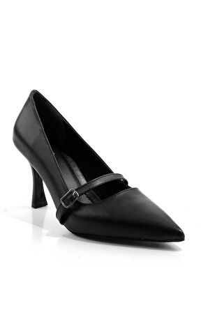 Siyah  Kadın Klasik Topuklu Ayakkabı K01823060609