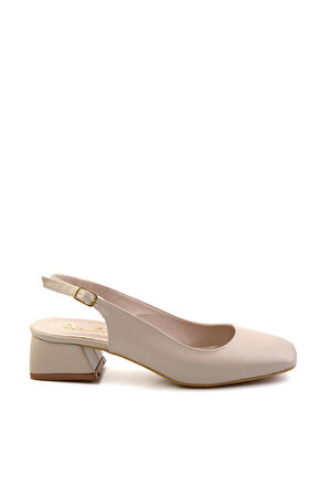 Bej  Kadın Klasik Topuklu Ayakkabı K01823122709