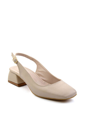 Bej  Kadın Klasik Topuklu Ayakkabı K01823122709