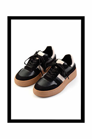 Siyah Süet   Kadın Sneaker K01828334002