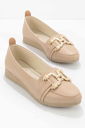 Bambi Nude  Kadın Loafer Ayakkabi K01823020309