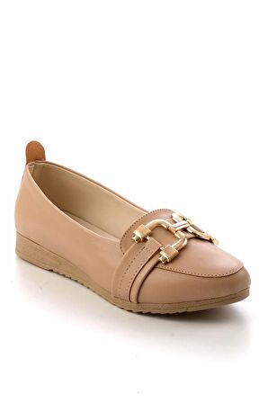 Bambi Nude  Kadın Loafer Ayakkabi K01823020309