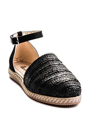 Bambi Siyah  Kadın Espadril K01823020528