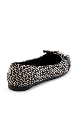 Siyah Keten  Kadın Babet K01823122918