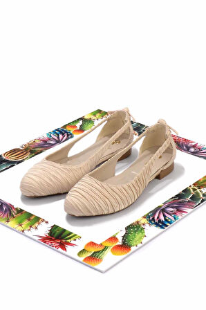 Bej Kırışık  Kadın Babet K01823016138