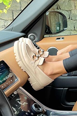 Bej  Kadın Loafer Ayakkabı K01846000109