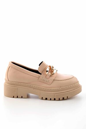Bej  Kadın Loafer Ayakkabı K01846000109