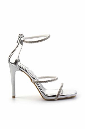 Lame Ayna  Kadın Abiye Ayakkabı K01842762139