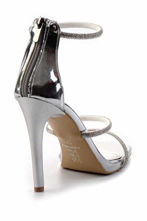 Lame Ayna  Kadın Abiye Ayakkabı K01842762139