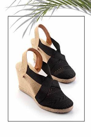 Siyah  Kadın Espadril K01874055782