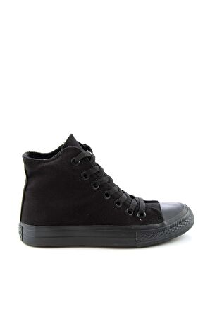 Bambi Siyah Siyah Keten  Kadın Casual Ayakkabi K01878010018