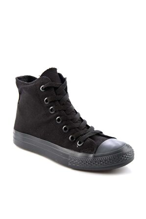 Bambi Siyah Siyah Keten  Kadın Casual Ayakkabi K01878010018