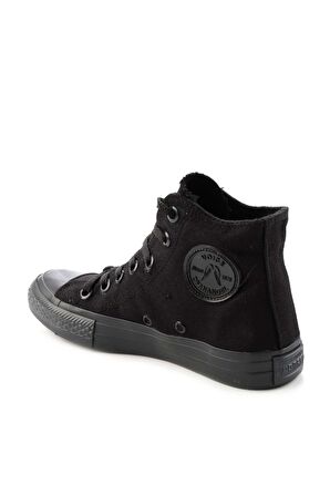 Bambi Siyah Siyah Keten  Kadın Casual Ayakkabi K01878010018