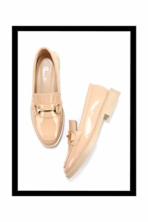 Bej Rugan  Kadın Loafer Ayakkabı K01915050308