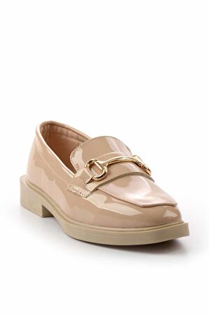 Bej Rugan  Kadın Loafer Ayakkabı K01915050308