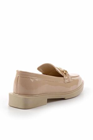 Bej Rugan  Kadın Loafer Ayakkabı K01915050308