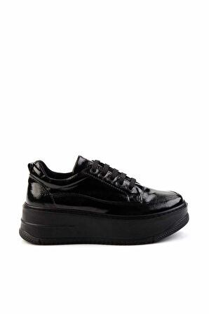Siyah Rugan   Kadın Sneaker K01924041508