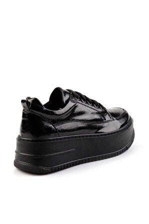 Siyah Rugan   Kadın Sneaker K01924041508