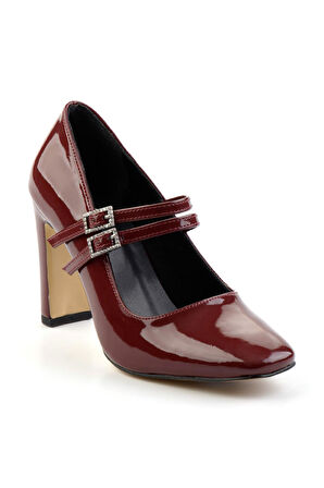 Bordo  Kadın Klasik Topuklu Ayakkabı K01926076008