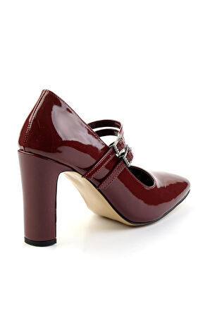 Bordo  Kadın Klasik Topuklu Ayakkabı K01926076008