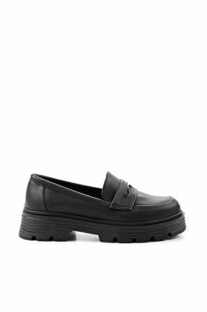 Siyah  Kadın Loafer Ayakkabı K01936092009