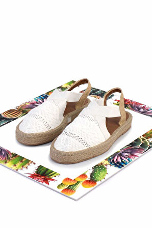 Beyaz  Kadın Espadril K01937050082