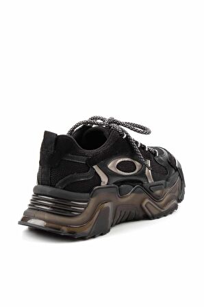 Siyah Süet  Kadın Sneaker K01948011502