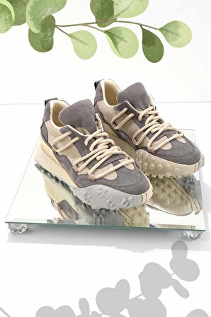 Gri Süet  Kadın Sneaker K01942030102