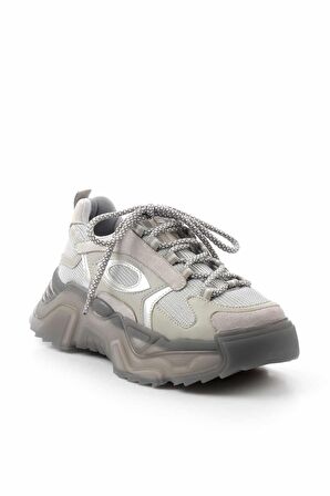 Gri Süet  Kadın Sneaker K01948011502