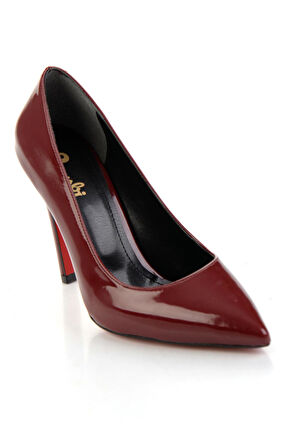 Bordo  Kadın Klasik Topuklu Ayakkabı K01953001198