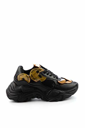 Bambi Siyah File  Kadın Sneaker K01969041222