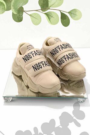 Bej Paraşüt  Kadın Sneaker K01969235167