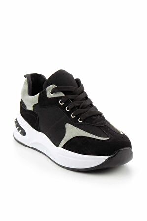 Bambi Siyah Süet  Kadın Sneaker K01970300002