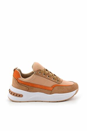 Bambi Camel Süet  Kadın Sneaker K01970250002