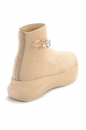 Bambi Nude Triko  Kadın Sneaker K01970080082