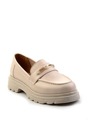 Bej  Kadın Loafer Ayakkabı K01997010709