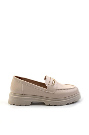 Bej  Kadın Loafer Ayakkabı K01997010709
