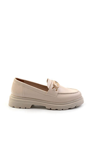 Bej  Kadın Loafer Ayakkabı K01997010609
