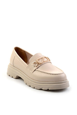 Bej  Kadın Loafer Ayakkabı K01997010609