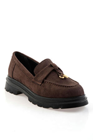 Kahve  Kadın Loafer Ayakkabı K01997010872