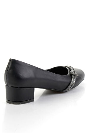 Siyah  Kadın Klasik Topuklu Ayakkabı K01994101709